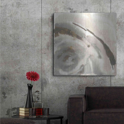 Luxe Metal Art 'Gold Dust Nebula I' by Chris Paschke, Metal Wall Art,36x36