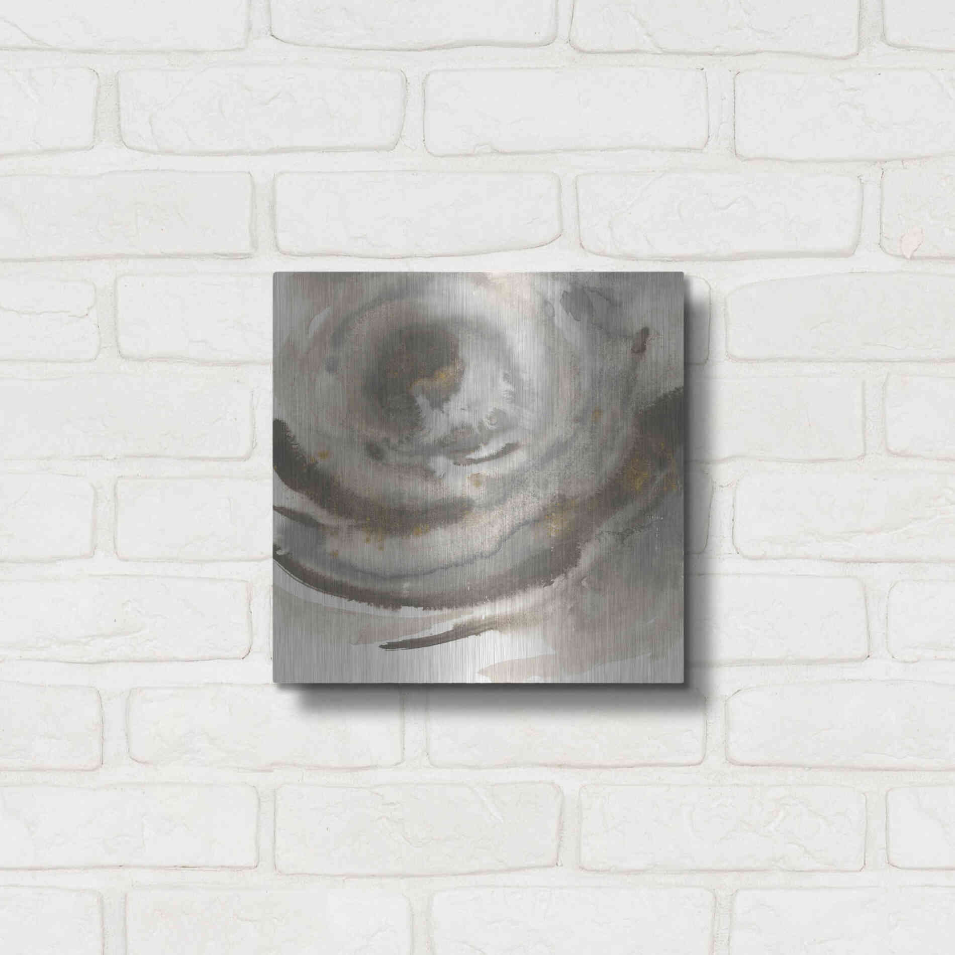 Luxe Metal Art 'Gold Dust Nebula II' by Chris Paschke, Metal Wall Art,12x12
