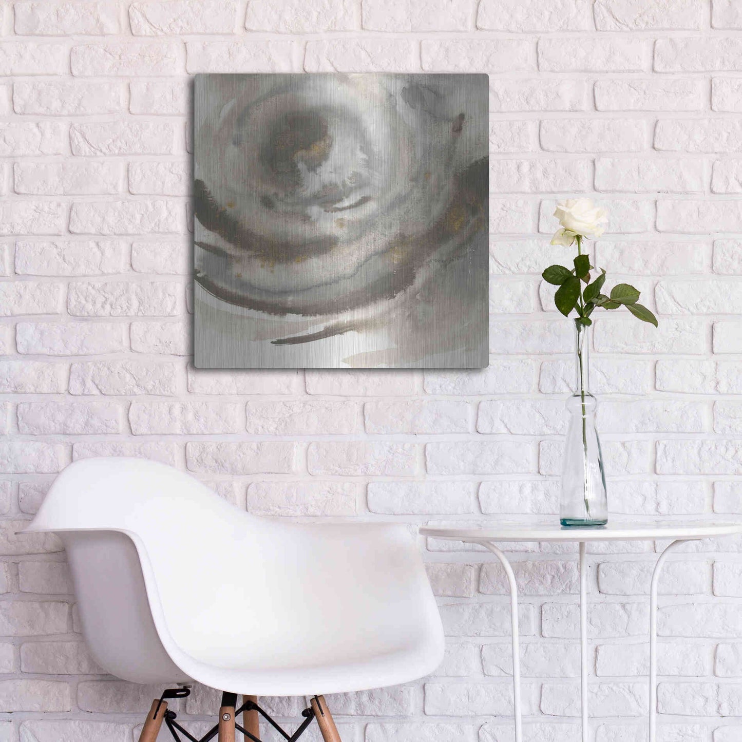 Luxe Metal Art 'Gold Dust Nebula II' by Chris Paschke, Metal Wall Art,24x24