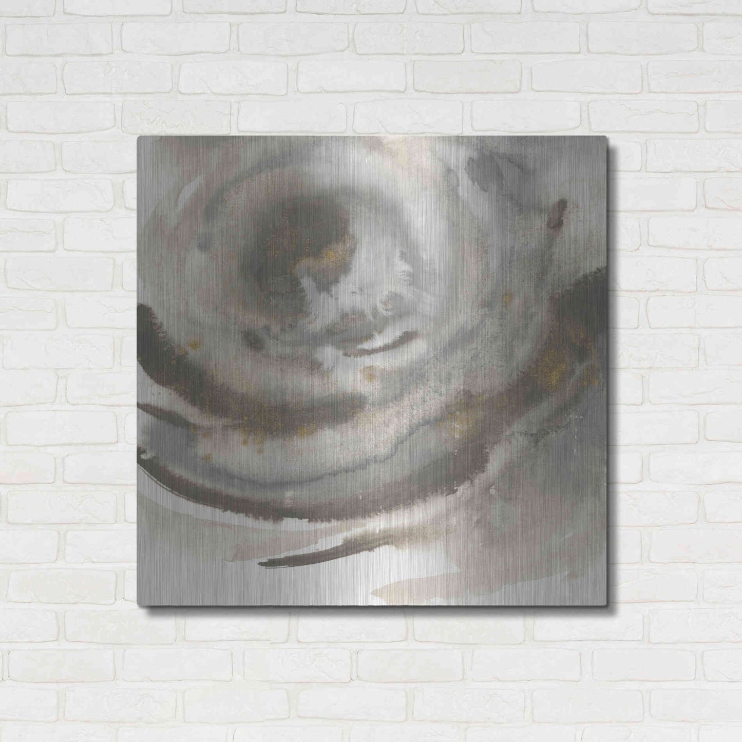 Luxe Metal Art 'Gold Dust Nebula II' by Chris Paschke, Metal Wall Art,36x36