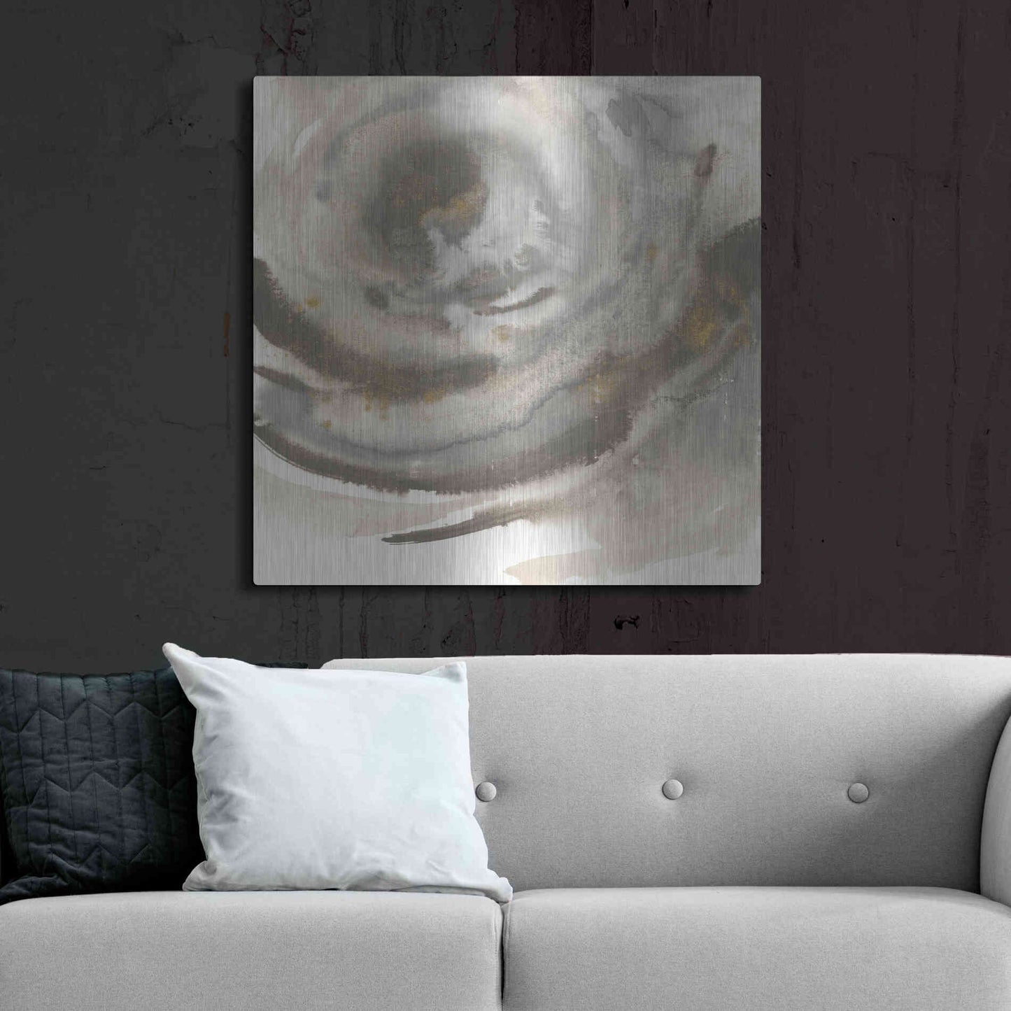 Luxe Metal Art 'Gold Dust Nebula II' by Chris Paschke, Metal Wall Art,36x36
