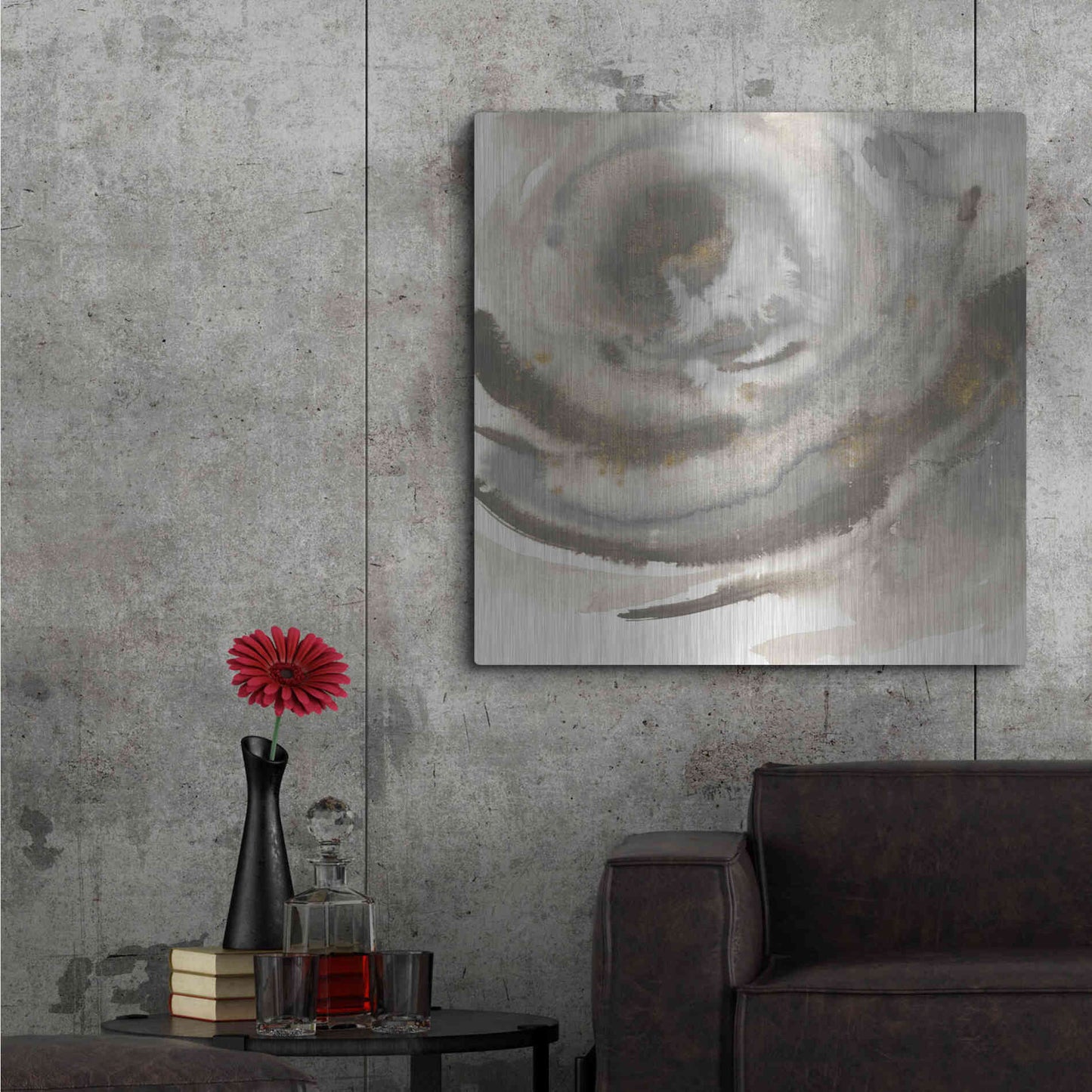 Luxe Metal Art 'Gold Dust Nebula II' by Chris Paschke, Metal Wall Art,36x36