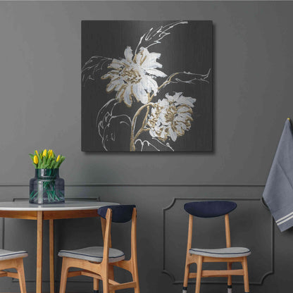 Luxe Metal Art 'Gilded Sunflowers' by Chris Paschke, Metal Wall Art,36x36