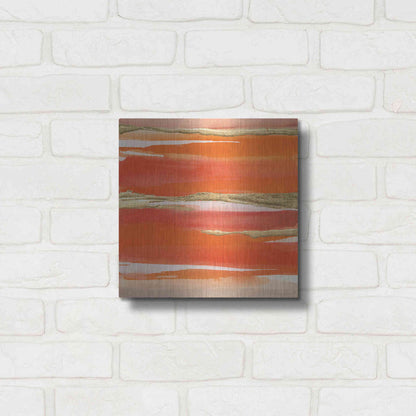 Luxe Metal Art 'Gilded Mandarin I' by Chris Paschke, Metal Wall Art,12x12