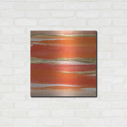Luxe Metal Art 'Gilded Mandarin I' by Chris Paschke, Metal Wall Art,24x24