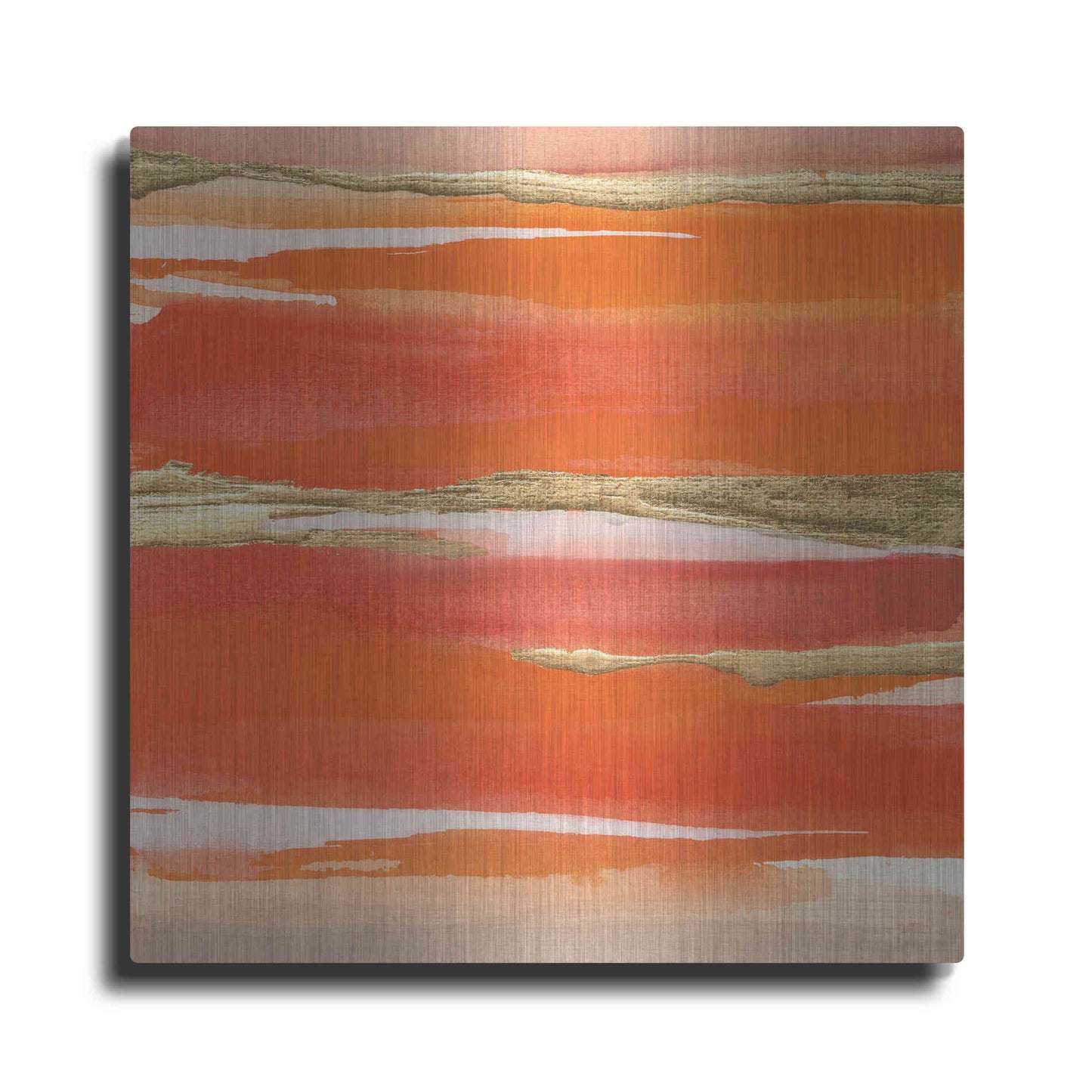Luxe Metal Art 'Gilded Mandarin I' by Chris Paschke, Metal Wall Art