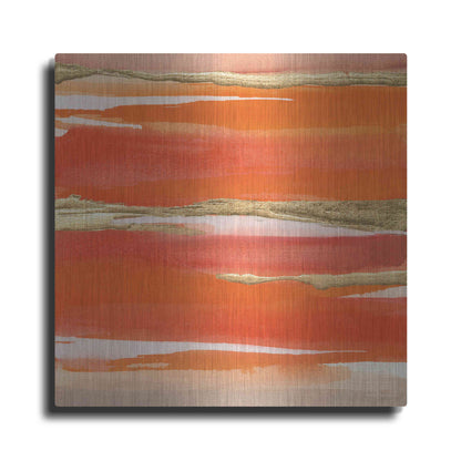 Luxe Metal Art 'Gilded Mandarin I' by Chris Paschke, Metal Wall Art
