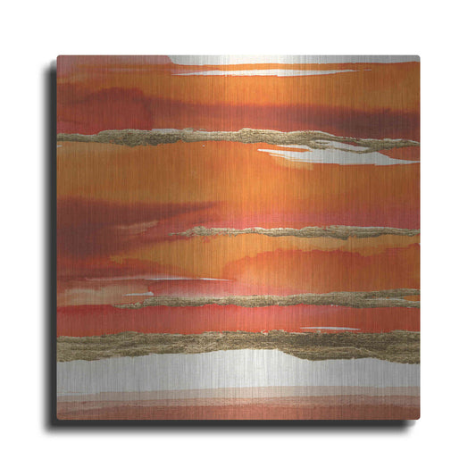 Luxe Metal Art 'Gilded Mandarin II' by Chris Paschke, Metal Wall Art