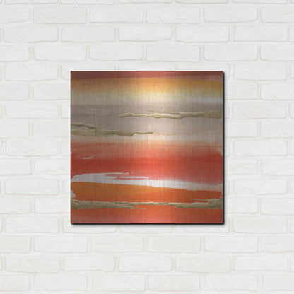 Luxe Metal Art 'Gilded Mandarin III' by Chris Paschke, Metal Wall Art,24x24