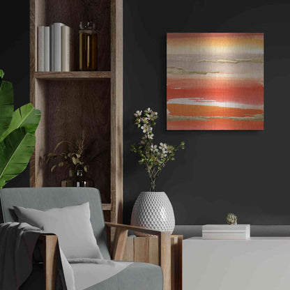 Luxe Metal Art 'Gilded Mandarin III' by Chris Paschke, Metal Wall Art,24x24