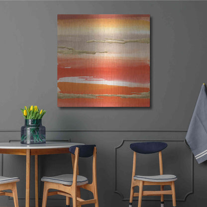 Luxe Metal Art 'Gilded Mandarin III' by Chris Paschke, Metal Wall Art,36x36