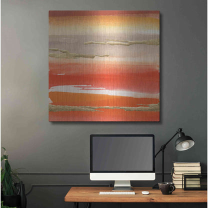 Luxe Metal Art 'Gilded Mandarin III' by Chris Paschke, Metal Wall Art,36x36