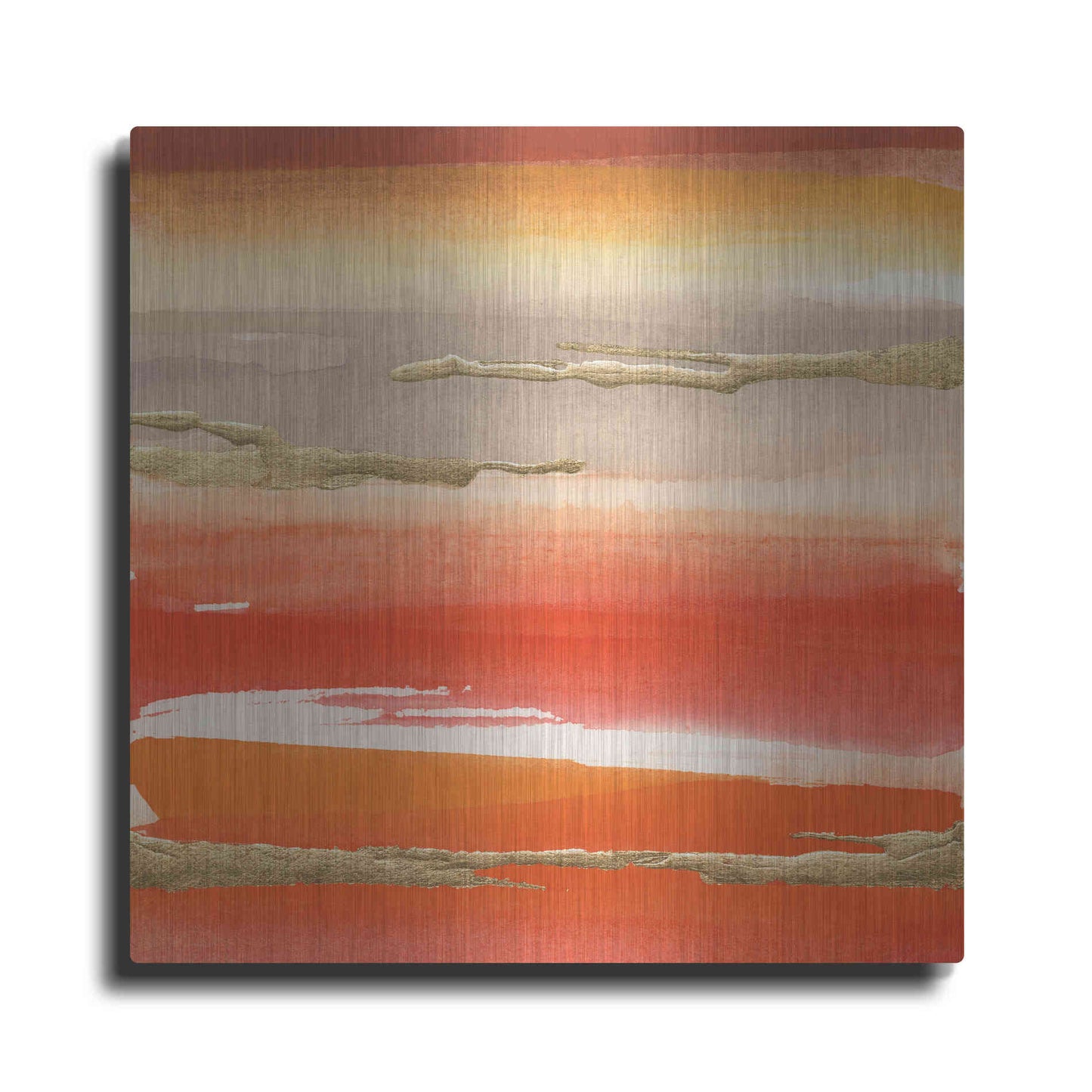 Luxe Metal Art 'Gilded Mandarin III' by Chris Paschke, Metal Wall Art
