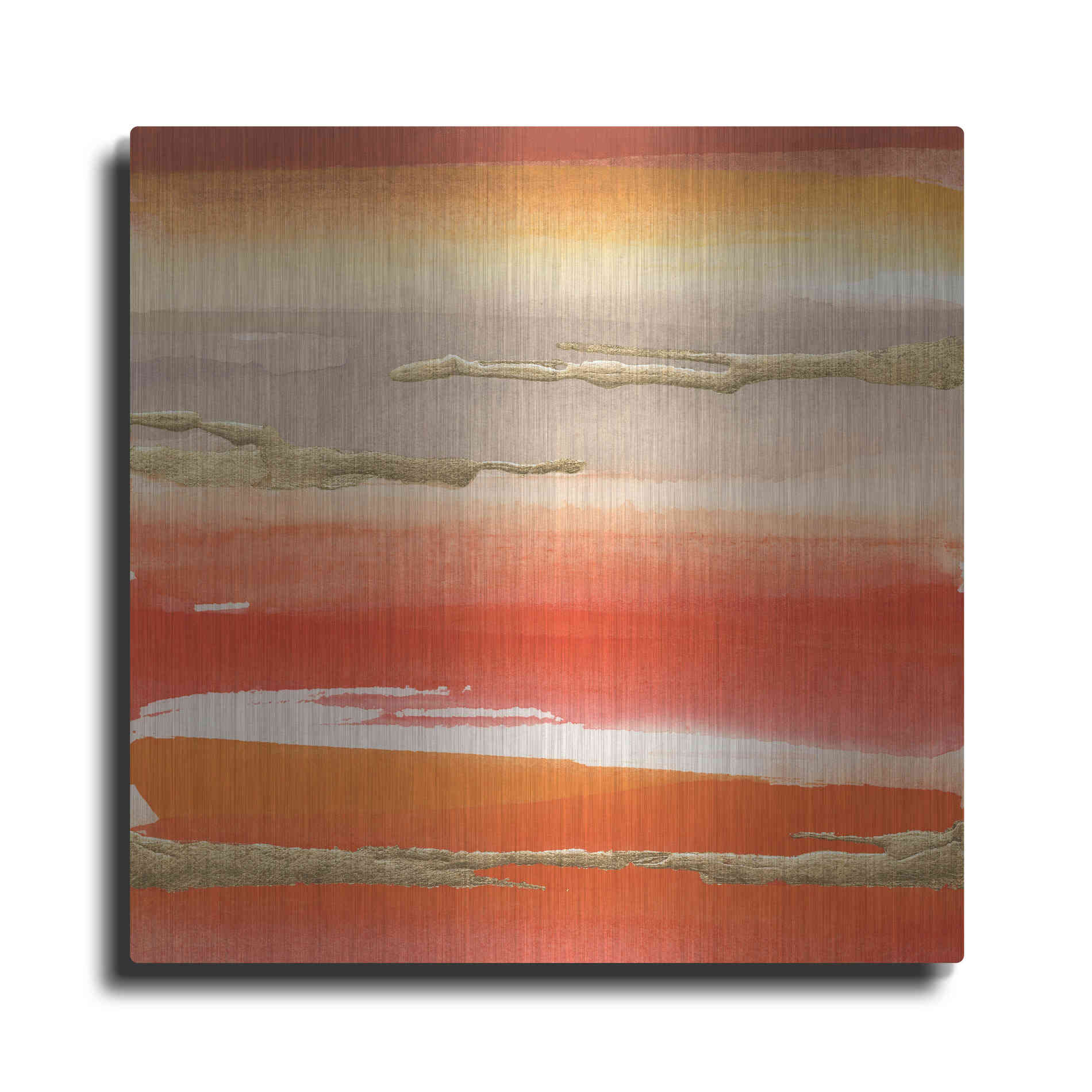 Luxe Metal Art 'Gilded Mandarin III' by Chris Paschke, Metal Wall Art
