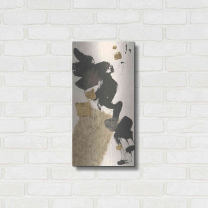 Luxe Metal Art 'Gilded Collage I' by Chris Paschke, Metal Wall Art,12x24