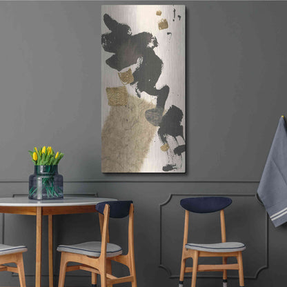 Luxe Metal Art 'Gilded Collage I' by Chris Paschke, Metal Wall Art,24x48