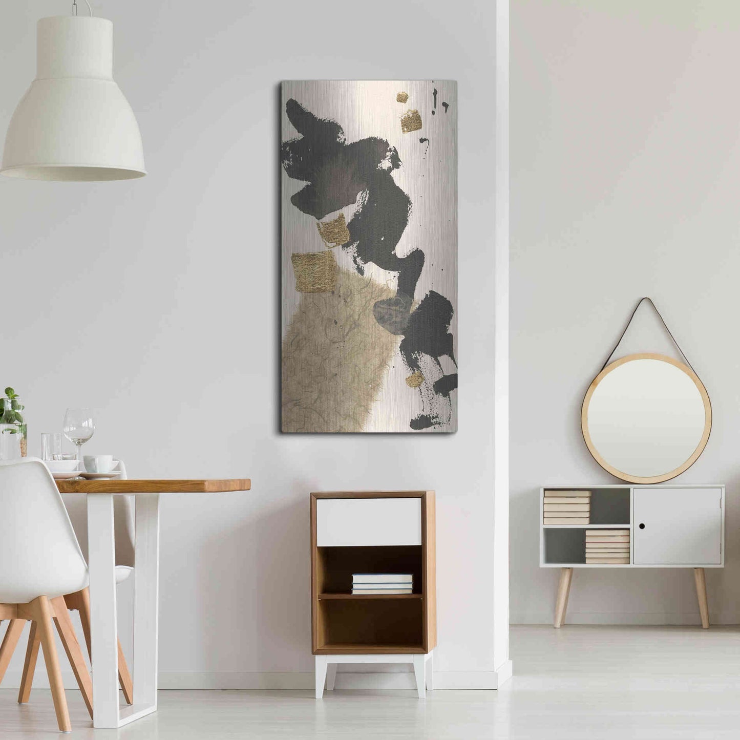 Luxe Metal Art 'Gilded Collage I' by Chris Paschke, Metal Wall Art,24x48
