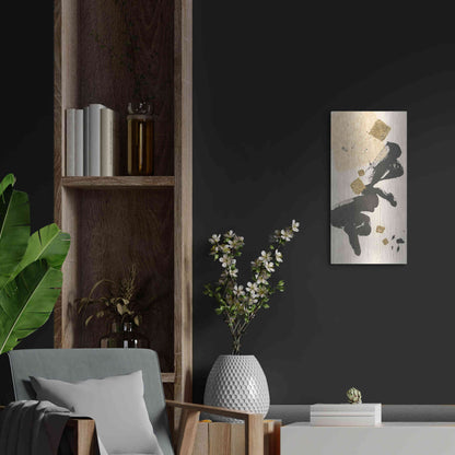 Luxe Metal Art 'Gilded Collage II' by Chris Paschke, Metal Wall Art,12x24