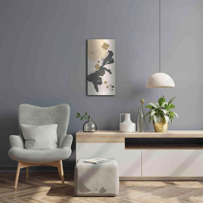 Luxe Metal Art 'Gilded Collage II' by Chris Paschke, Metal Wall Art,12x24