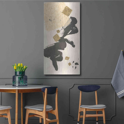 Luxe Metal Art 'Gilded Collage II' by Chris Paschke, Metal Wall Art,24x48