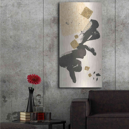 Luxe Metal Art 'Gilded Collage II' by Chris Paschke, Metal Wall Art,24x48