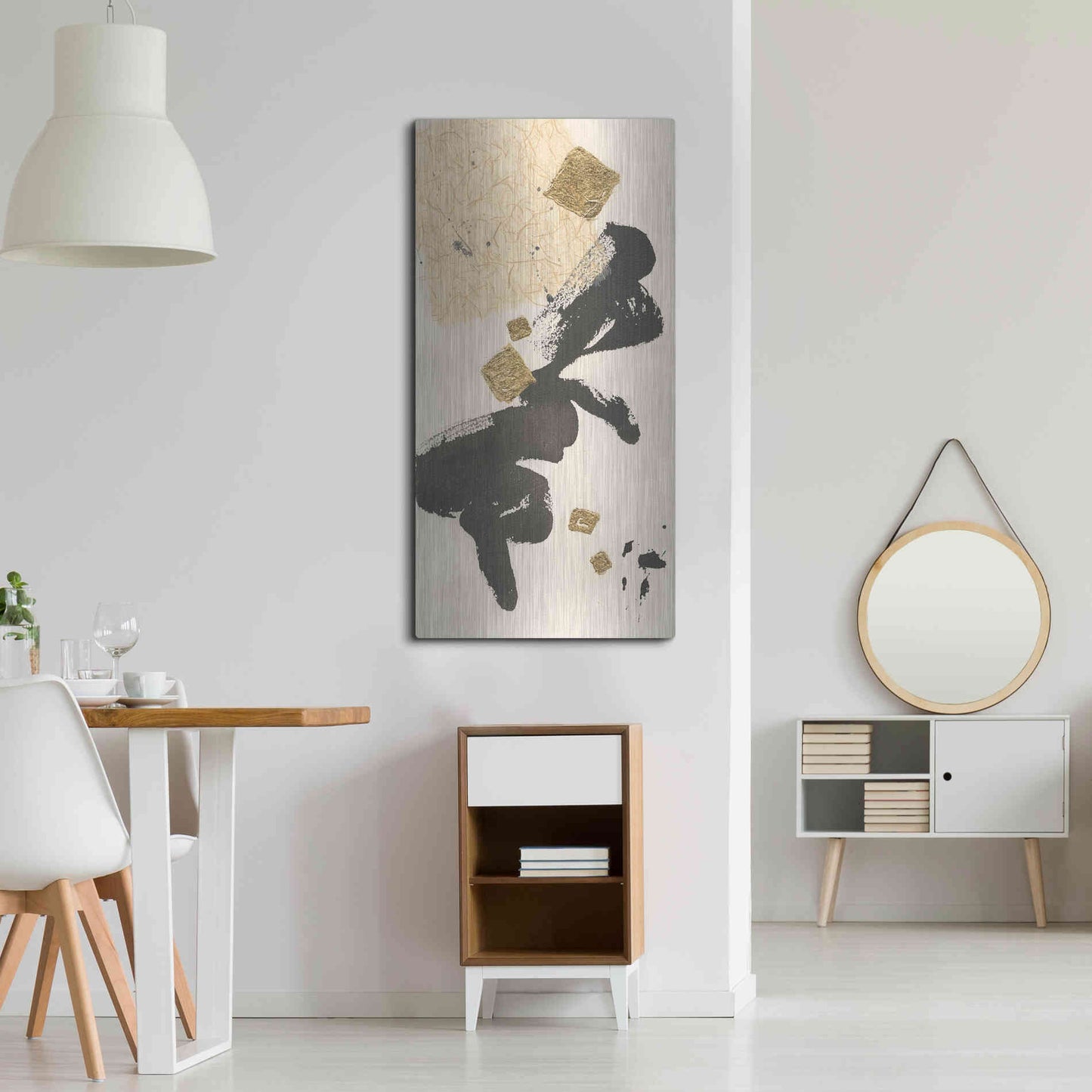 Luxe Metal Art 'Gilded Collage II' by Chris Paschke, Metal Wall Art,24x48