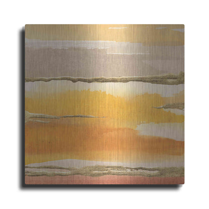Luxe Metal Art 'Gilded Amber II' by Chris Paschke, Metal Wall Art