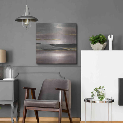 Luxe Metal Art 'Gilded Morning Fog II' by Chris Paschke, Metal Wall Art,24x24