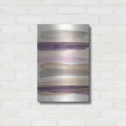 Luxe Metal Art 'Gilded Amethyst I' by Chris Paschke, Metal Wall Art,16x24