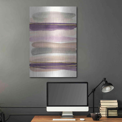 Luxe Metal Art 'Gilded Amethyst I' by Chris Paschke, Metal Wall Art,24x36