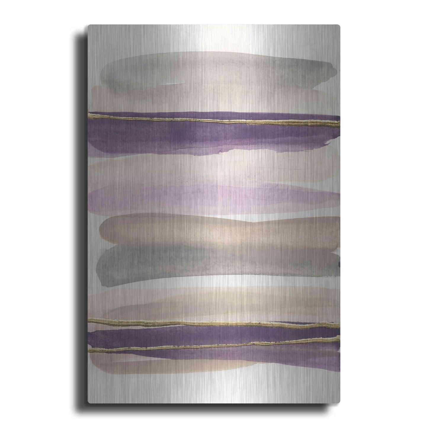 Luxe Metal Art 'Gilded Amethyst I' by Chris Paschke, Metal Wall Art