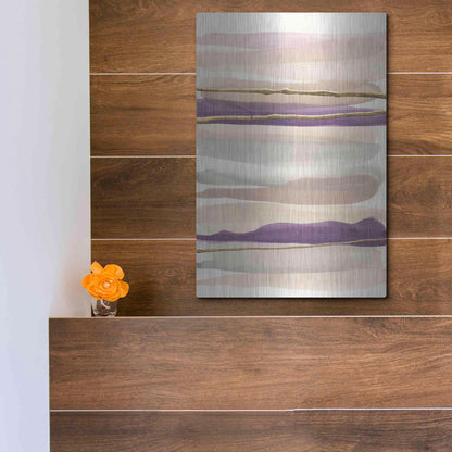 Luxe Metal Art 'Gilded Amethyst II' by Chris Paschke, Metal Wall Art,12x16