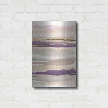 Luxe Metal Art 'Gilded Amethyst II' by Chris Paschke, Metal Wall Art,16x24