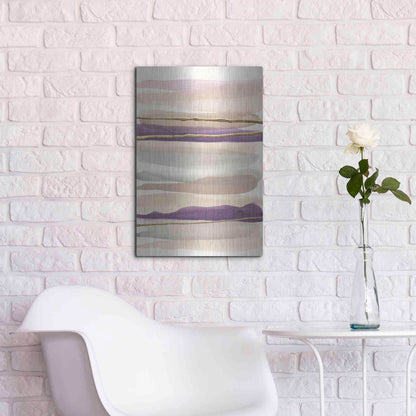 Luxe Metal Art 'Gilded Amethyst II' by Chris Paschke, Metal Wall Art,16x24