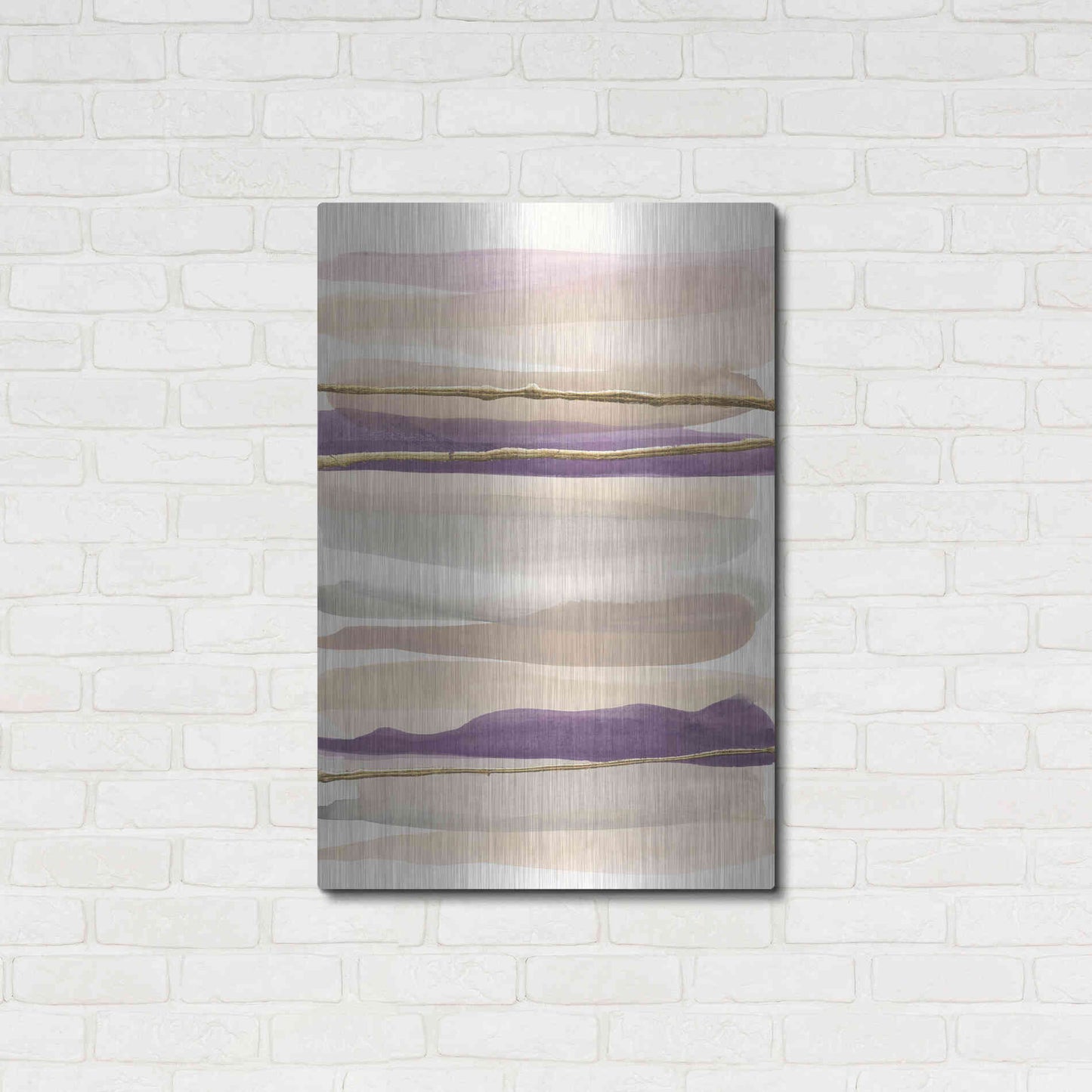 Luxe Metal Art 'Gilded Amethyst II' by Chris Paschke, Metal Wall Art,24x36