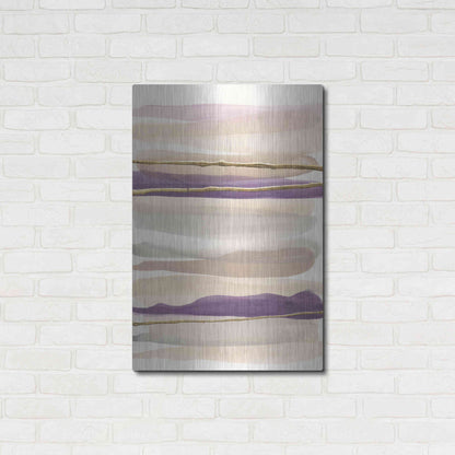 Luxe Metal Art 'Gilded Amethyst II' by Chris Paschke, Metal Wall Art,24x36