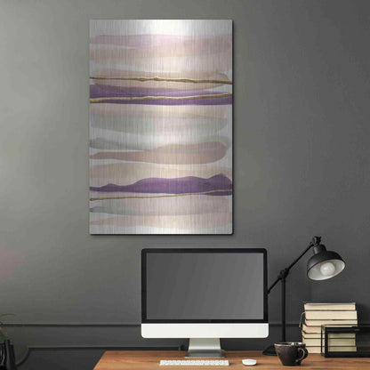 Luxe Metal Art 'Gilded Amethyst II' by Chris Paschke, Metal Wall Art,24x36