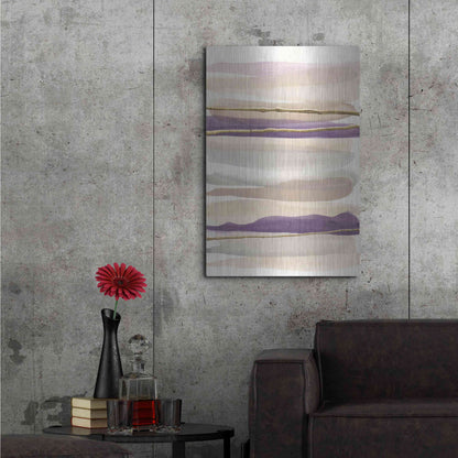 Luxe Metal Art 'Gilded Amethyst II' by Chris Paschke, Metal Wall Art,24x36