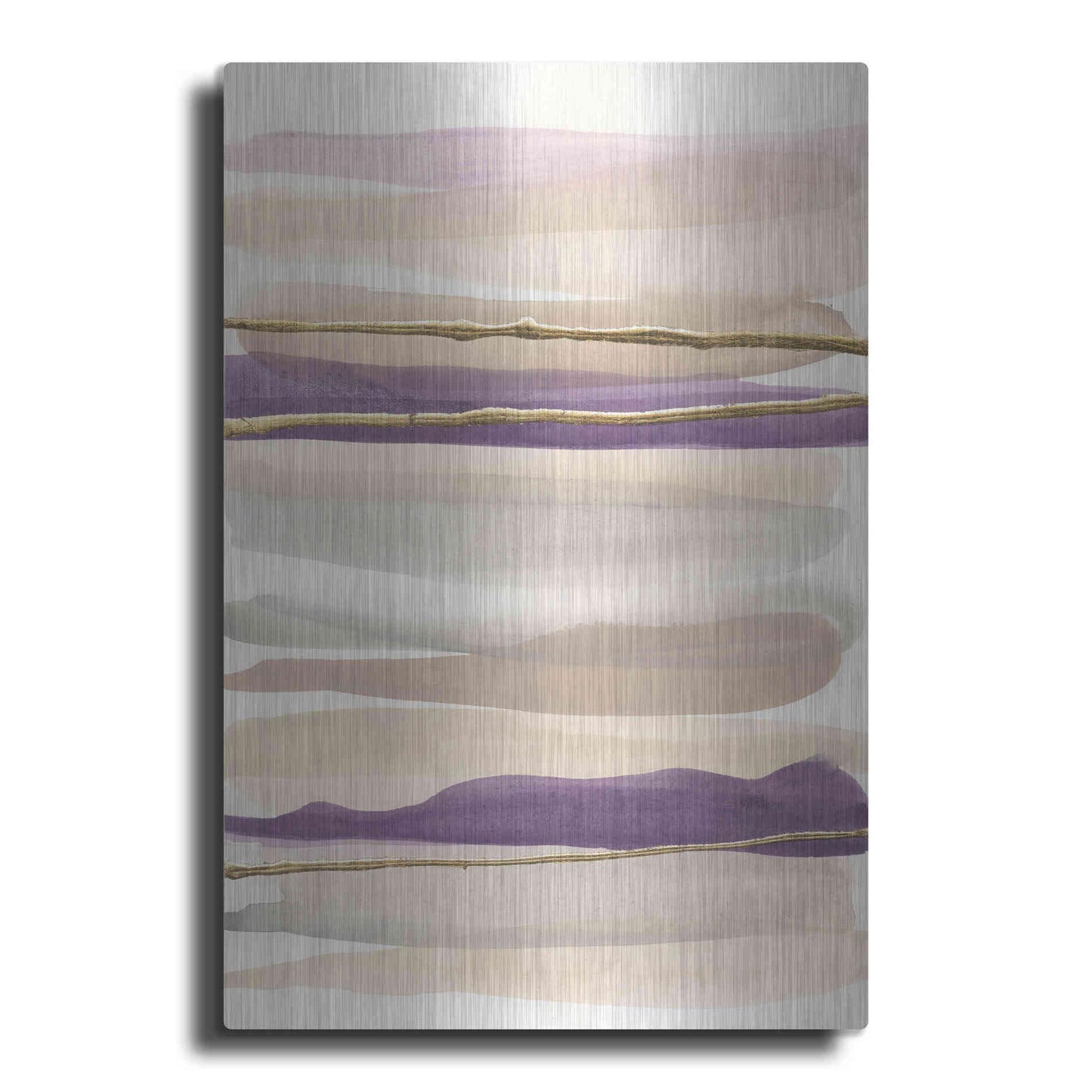 Luxe Metal Art 'Gilded Amethyst II' by Chris Paschke, Metal Wall Art