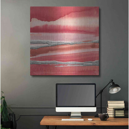 Luxe Metal Art 'Silver Marsh' by Chris Paschke, Metal Wall Art,36x36