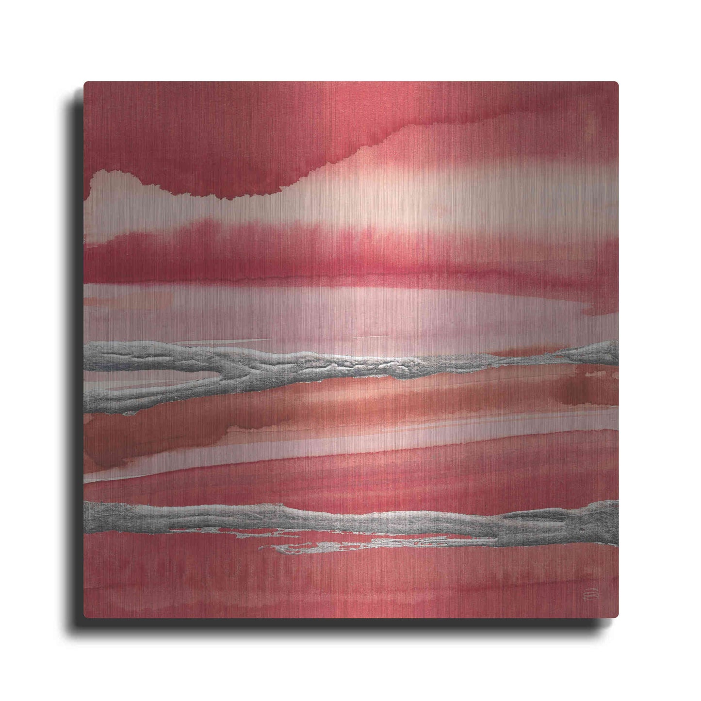 Luxe Metal Art 'Silver Marsh' by Chris Paschke, Metal Wall Art