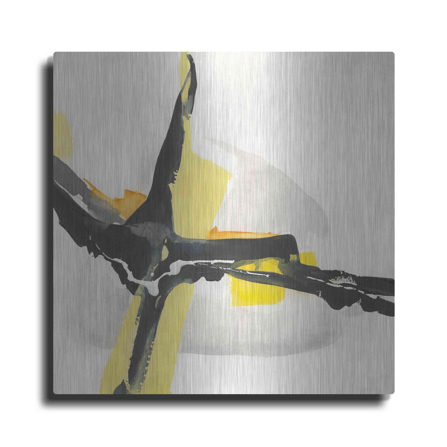 Luxe Metal Art 'Creamy Yellow I' by Chris Paschke, Metal Wall Art