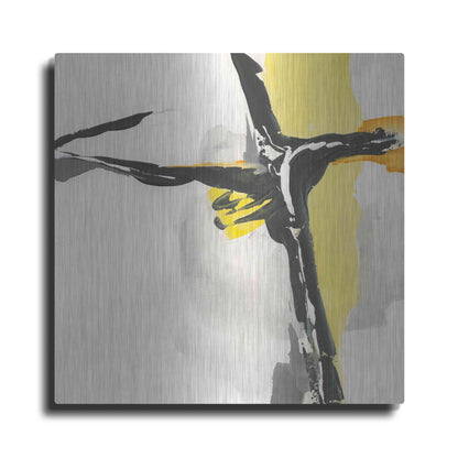 Luxe Metal Art 'Creamy Yellow II' by Chris Paschke, Metal Wall Art