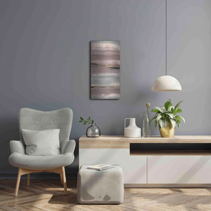 Luxe Metal Art 'Gilded Morning Fog III' by Chris Paschke, Metal Wall Art,12x24