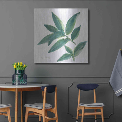Luxe Metal Art 'Bay Leaf' by Chris Paschke, Metal Wall Art,36x36