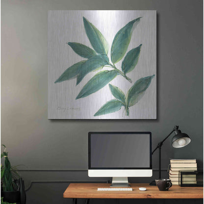 Luxe Metal Art 'Bay Leaf' by Chris Paschke, Metal Wall Art,36x36