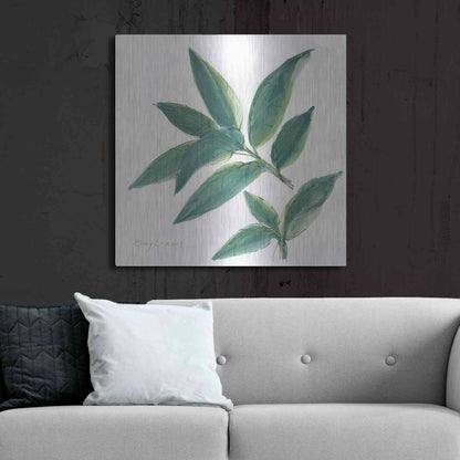 Luxe Metal Art 'Bay Leaf' by Chris Paschke, Metal Wall Art,36x36