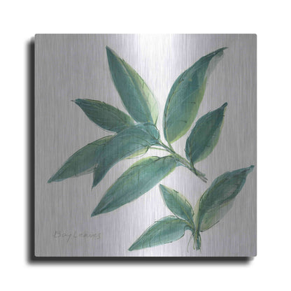 Luxe Metal Art 'Bay Leaf' by Chris Paschke, Metal Wall Art