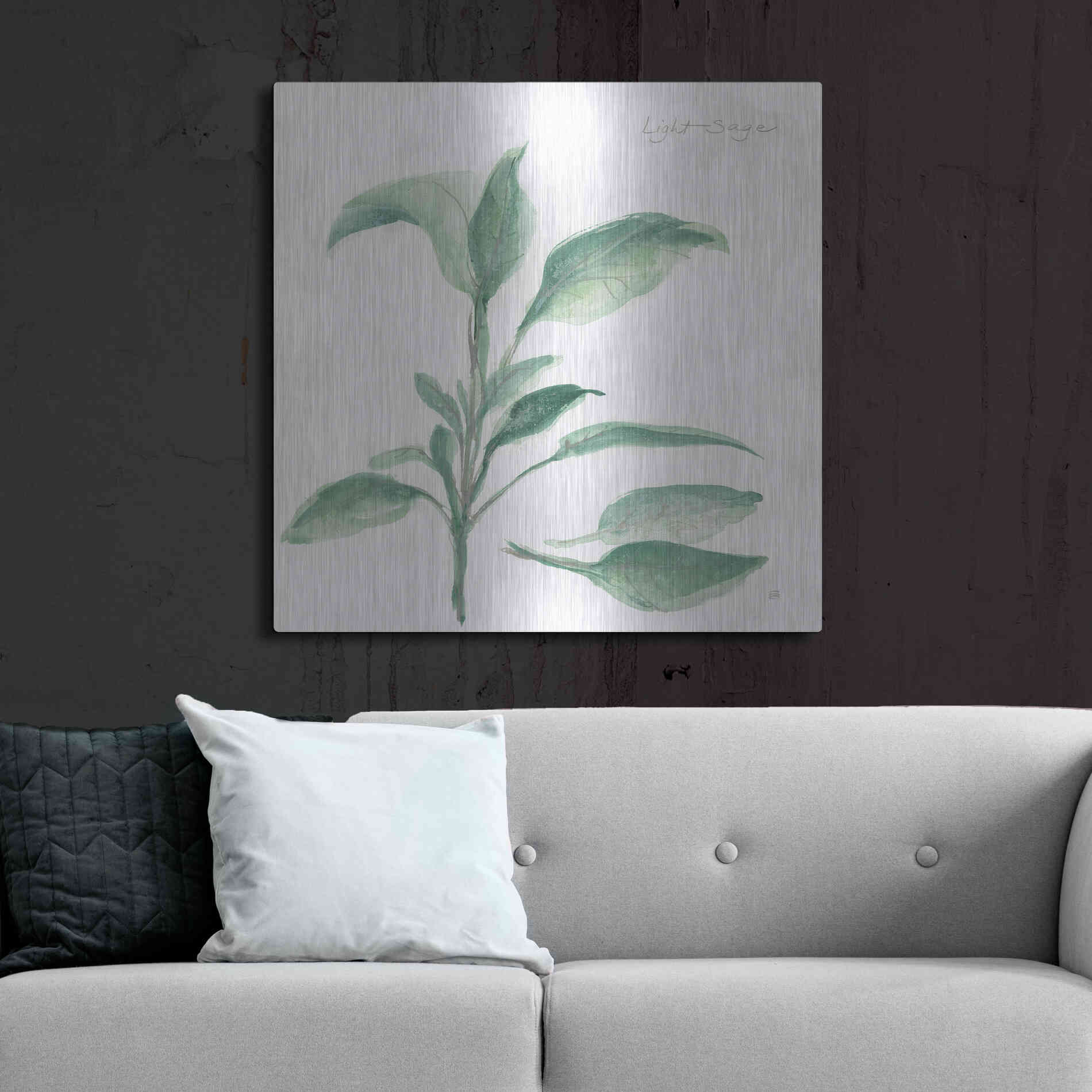 Luxe Metal Art 'Sage II' by Chris Paschke, Metal Wall Art,36x36