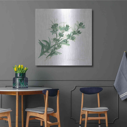 Luxe Metal Art 'Lemon Thyme' by Chris Paschke, Metal Wall Art,36x36